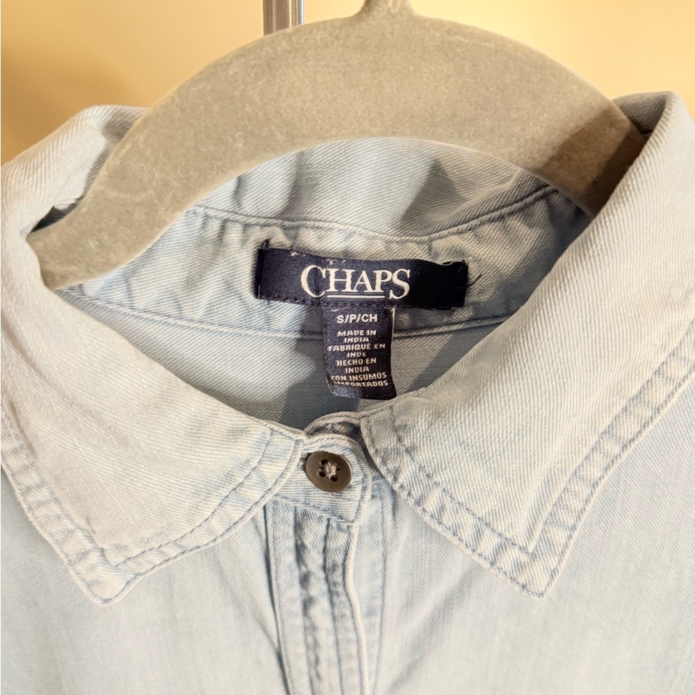 Chaps denim long sleeve button up - Picture 2 of 4